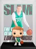 A Funko Pop! figure of Luka Doncic in front of a magazine cover featuring him. Anteprima dell’immagine prodotto