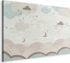 Italienischer Leinwand Leinwandbild - Cloudy Night Sky - Produktbild-Vorschau 1