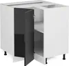 Eckschrank für Hausrat Vicco R-Line Schwarz Hochglanz 75.6 Produktbild-Vorschau 5