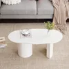 Sweiko Table basse blanche irrégulière stable et durable de Voir les images du produit 4