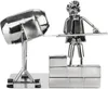 A metal figurine of a construction worker with a cement mixer. Náhľad obrázku produktu