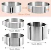 3 Stück Tortenring Verstellbar Hoch 5cm, 8cm, 15cm - Produktbild-Vorschau 3