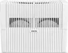 A white Venta air washer humidifier is shown from the front against a white background. The product has a ribbed texture on its sides and top. Two fans are visible through the slatted front panel. Náhled obrázku produktu