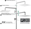 Diagram showing the installation and features of a shower system. Produktbild-Vorschau