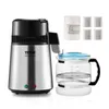 A water distiller and its accessories are displayed on a white background. Produktbild-Vorschau