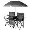 FCH Doppel Campingstuhl mit Sonnenschirm & isolierter Produktbild-Vorschau 5