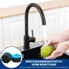 Küchenarmatur Edelstahl Schwarz 360° Drehbar, Wasserhahn Produktbild-Vorschau 6