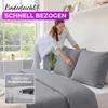 EllaTex Premium Mikrofaser Bettwäsche 200x220 + 2x 80x80 cm Produktbild-Vorschau 4