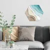 DEQORI Glasbild Echtglas 40x35 cm 'Farbige Papierwellen' Produktbild-Vorschau 2