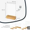 Tischaufsteller mit Holzfuß aus Acryl im Hochformat von HMF in DIN A6, 10er Set Produktbild-Vorschau