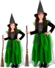 Heksenkostuum, zwart en groen, Halloween, maat: 158 Productafbeelding-voorbeeld 4