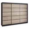 Schwebetürenschrank, 3-türig Schrank 200 cm mit 4 Produktbild-Vorschau 1
