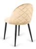 Ensemble de 4 chaises de salle à manger "Gloria", velours Voir les images du produit 2