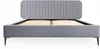 Bett Grau Doppelbett Schlafzimmer Holz Möbel Design Produktbild-Vorschau 2