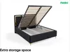 MEBLINI Arona Gold Polsterbett 180x200 mit Stauraum - Produktbild-Vorschau 6