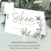 50 Tischkarten 'Schön, dass du da bist', Floral Butterfly Produktbild-Vorschau 6