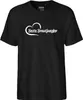 Huuraa Herren T-Shirt Beste Brautjungfer Herz L Black Bio Produktbild-Vorschau 2