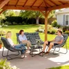 Outsunny Stahl Gartenmöbel Set 4 Personen wetterfest Produktbild-Vorschau 2