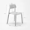 küchestuhl bistrostuhl aus polypropylen und holz design Produktbild-Vorschau 5