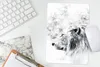 MuchoWow® Mauspad Mousepad Löwe - Rauch - Schwarz - Weiß Produktbild-Vorschau 5