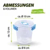 Contenitore per alimenti (640 ml) - Blu - Contenitori Anteprima dell’immagine prodotto 3