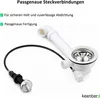 Universelle Siebkorb-Ablaufgarnitur mit Dreh-Exzenterventil Produktbild-Vorschau 4