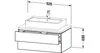 Konsolenunterschrank L-CUBE 400x920x547mm nussbaum natur Produktbild-Vorschau 2