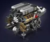A detailed, 3D rendered model of a W16 engine. Voir les images du produit