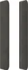 vidaXL Kopfteil mit Ohren Dunkelgrau 203x16x118/128 cm Samt Produktbild-Vorschau 12