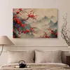 Muralo Leinwandbild Canvas BLUMEN Berge Baum Landschaft Br. Produktbild-Vorschau 5