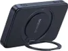 A black power bank with a ring stand attached. Anteprima dell’immagine prodotto
