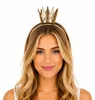 Haarreif mit goldener Glitzer Krone zum Prinzessin Kostüm Produktbild-Vorschau 1