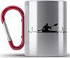 Trendation - Kajak Geschenk Edelstahl Tasse Karabiner Mit Produktbild-Vorschau 1