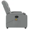 vidaXL Massagesessel Hellgrau Stoff Produktbild-Vorschau 5