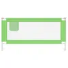 vidaXL Kleinkind-Bettschutzgitter Grün 180x25 cm Stoff Produktbild-Vorschau 3