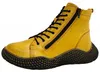 Gemini : Bottines à lacets jaunes pour femmes, chaussures Voir les images du produit 1
