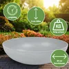 Jardinière ronde ventrue de 30 cm pour l'extérieur, gris Voir les images du produit 2
