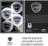Chrómová nálepka Lancia Official 4 logá 48 mm, rozmery Náhľad obrázku produktu 4
