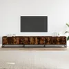 vidaXL TV skrinka údený dub 240x35x41 cm materiál na báze Náhľad obrázku produktu 3