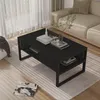 Table basse 'Laukaa' rectangulaire piètement métal 100 x 60 Voir les images du produit 2