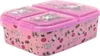 A pink lunchbox with a cartoon character design. Anteprima dell’immagine prodotto