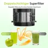 AMZCHEF Entsafter mit 113MM Einfüllöffnung, 1,8 L Slow Produktbild-Vorschau 3