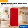 Exquisit Retro Kühlschrank 225 l | Energieklasse C | leise Produktbild-Vorschau 2