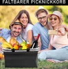 Alu Einkaufskorb Faltbar Picknickkorb Tasche Klappbar mit Produktbild-Vorschau 7