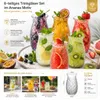 6 Trinkgläser Ananas Gläser Set Wassergläser Wasserglas Produktbild-Vorschau 6