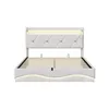 Cama tapizada INONEFT de 160x200 cm con LED y USB, cama Vista previa de la imagen del producto 10