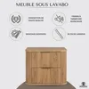 Rodan | Armoire salle de bain - 60 cm | Marron Mat - Bois | Voir les images du produit 2