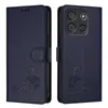 Leder Hülle für itel A60 / A60S Süße Katze Flip Case Produktbild-Vorschau 2