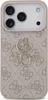 A close-up view of a phone case with a repeating Guess logo pattern and a prominent Guess logo emblem. Anteprima dell’immagine prodotto