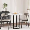 vidaXL Piano di lavoro bianco 80 x 80 x 1,5 cm Materiale a Anteprima dell’immagine prodotto 2